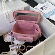 	 Kitlife Chanel Vanity Polly Multi Pocket Pink Lambskin - 17cm - 3