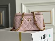 Kitlife Chanel Vanity With Chain Pink Leather - 17x9.5x8cm - 1