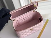 Kitlife Chanel Vanity With Chain Pink Leather - 17x9.5x8cm - 5