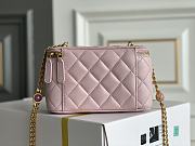 Kitlife Chanel Vanity With Chain Pink Leather - 17x9.5x8cm - 3