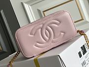 Kitlife Chanel Vanity With Chain Pink Leather - 17x9.5x8cm - 2