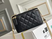 	 Kitlife Chanel Vanity With Chain Black Leather - 17x9.5x8cm - 6