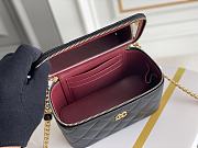 	 Kitlife Chanel Vanity With Chain Black Leather - 17x9.5x8cm - 4