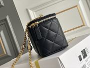 	 Kitlife Chanel Vanity With Chain Black Leather - 17x9.5x8cm - 3