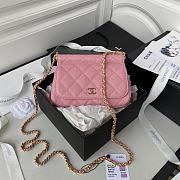 	 Kitlife Chanel Clutch With Grained Calfskin & Gold-Tone Metal Pink - 12X17.5X5.5cm - 1