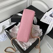 	 Kitlife Chanel Clutch With Grained Calfskin & Gold-Tone Metal Pink - 12X17.5X5.5cm - 4