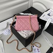 	 Kitlife Chanel Clutch With Grained Calfskin & Gold-Tone Metal Pink - 12X17.5X5.5cm - 3