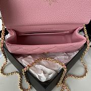 	 Kitlife Chanel Clutch With Grained Calfskin & Gold-Tone Metal Pink - 12X17.5X5.5cm - 2