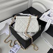 	 Kitlife Chanel Clutch With Grained Calfskin & Gold-Tone Metal White - 12X17.5X5.5cm - 5