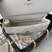 	 Kitlife Chanel Clutch With Grained Calfskin & Gold-Tone Metal White - 12X17.5X5.5cm - 3