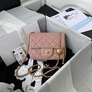 	 Kitlife Chanel 22C Pearl Crush Mini Square Pink Lambskin - 17cm - 1