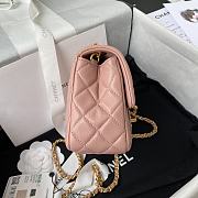 	 Kitlife Chanel 22C Pearl Crush Mini Square Pink Lambskin - 17cm - 6