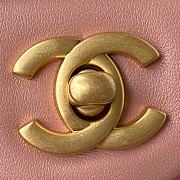 	 Kitlife Chanel 22C Pearl Crush Mini Square Pink Lambskin - 17cm - 3