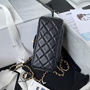 	 Kitlife Chanel 22C Pearl Crush Mini Square Black Lambskin - 17cm - 2