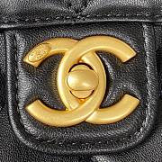 	 Kitlife Chanel Mini Square Flap Bag Gold Chain Black - 17X14.5X7.5cm - 6