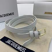 Kitlife Jacquemus Le Ceinture Bello belt bag White - 12x9x2.5cm - 5