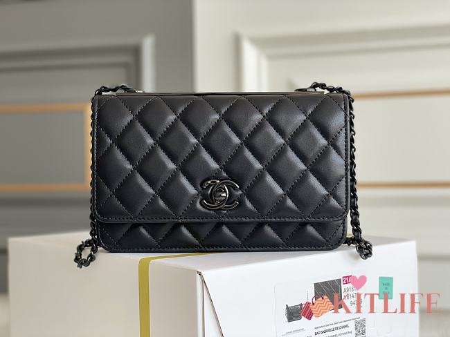 Kitlife Chanel WOC Lambskin Black Hardware - 19cm - 1