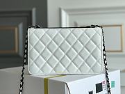 	 Kitlife Chanel WOC Lambskin Black Hardware White - 19cm - 4