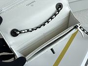 	 Kitlife Chanel WOC Lambskin Black Hardware White - 19cm - 3