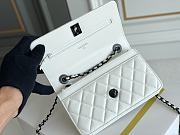 	 Kitlife Chanel WOC Lambskin Black Hardware White - 19cm - 2