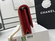 Kitlife Chanel WOC Lambskin Leather With Gold Chain Red - 12.3*19.2*3.5cm - 6