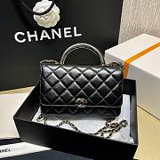 Kitlife Chanel WOC Top Handle Gold Chain Black - 12*18*3.5cm - 4