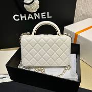 	 Kitlife Chanel WOC Top Handle Gold Chain White - 12*18*3.5cm - 3