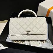 	 Kitlife Chanel WOC Top Handle Gold Chain White - 12*18*3.5cm - 2