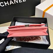 	 Kitlife Chanel WOC Top Handle Gold Chain Coral Pink - 12*18*3.5cm - 5