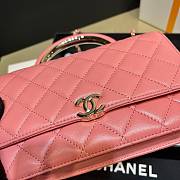 	 Kitlife Chanel WOC Top Handle Gold Chain Coral Pink - 12*18*3.5cm - 2