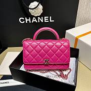 	 Kitlife Chanel WOC Top Handle Gold Chain Pink - 12*18*3.5cm - 1