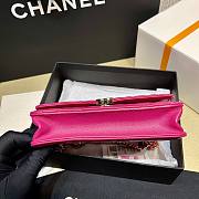 	 Kitlife Chanel WOC Top Handle Gold Chain Pink - 12*18*3.5cm - 4