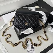 	 Kitlife Chanel WOC With Charm Gold Chain Black - 19cm - 1