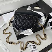 	 Kitlife Chanel WOC With Charm Gold Chain Black - 19cm - 4