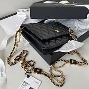 	 Kitlife Chanel WOC With Charm Gold Chain Black - 19cm - 2