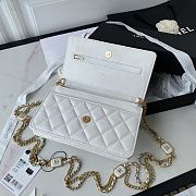 	 Kitlife Chanel WOC With Charm Gold Chain White - 19cm - 5