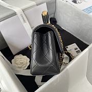 Kitlife Chanel 22B Top Handle Black Mini Flap - 20x12x6cm - 6