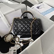 Kitlife Chanel 22B Top Handle Black Mini Flap - 20x12x6cm - 4