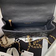 Kitlife Chanel 22B Top Handle Black Mini Flap - 20x12x6cm - 2