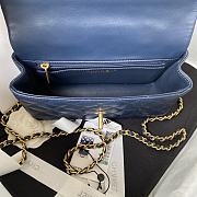 	 Kitlife Chanel 22B Top Handle Dark Navy Mini Flap - 20x12x6cm - 3