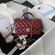 	 Kitlife Chanel 22B Top Handle Red Mini Flap - 20x12x6cm - 1