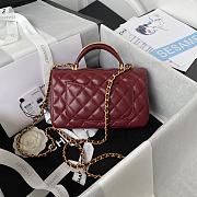 	 Kitlife Chanel 22B Top Handle Red Mini Flap - 20x12x6cm - 6