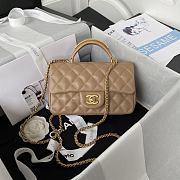 	 Kitlife Chanel 22B Top Handle Beige Mini Flap - 20x12x6cm - 1