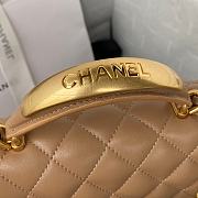 	 Kitlife Chanel 22B Top Handle Beige Mini Flap - 20x12x6cm - 5