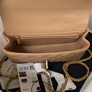 	 Kitlife Chanel 22B Top Handle Beige Mini Flap - 20x12x6cm - 2