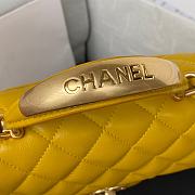 	 Kitlife Chanel 22B Top Handle Yellow Mini Flap - 20x12x6cm - 3