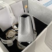 	 Kitlife Chanel 22B Top Handle Grey Mini Flap - 20x12x6cm - 3