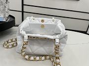 Kitlife Chanel Bucket Bag With Gold Chain White Smooth Leather - 24*29*10cm - 6