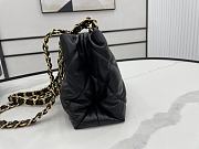 	 Kitlife Chanel Bucket Bag With Gold Chain Black Smooth Leather - 24*29*10cm - 3