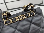 	 Kitlife Chanel Bucket Bag With Gold Chain Black Smooth Leather - 24*29*10cm - 2